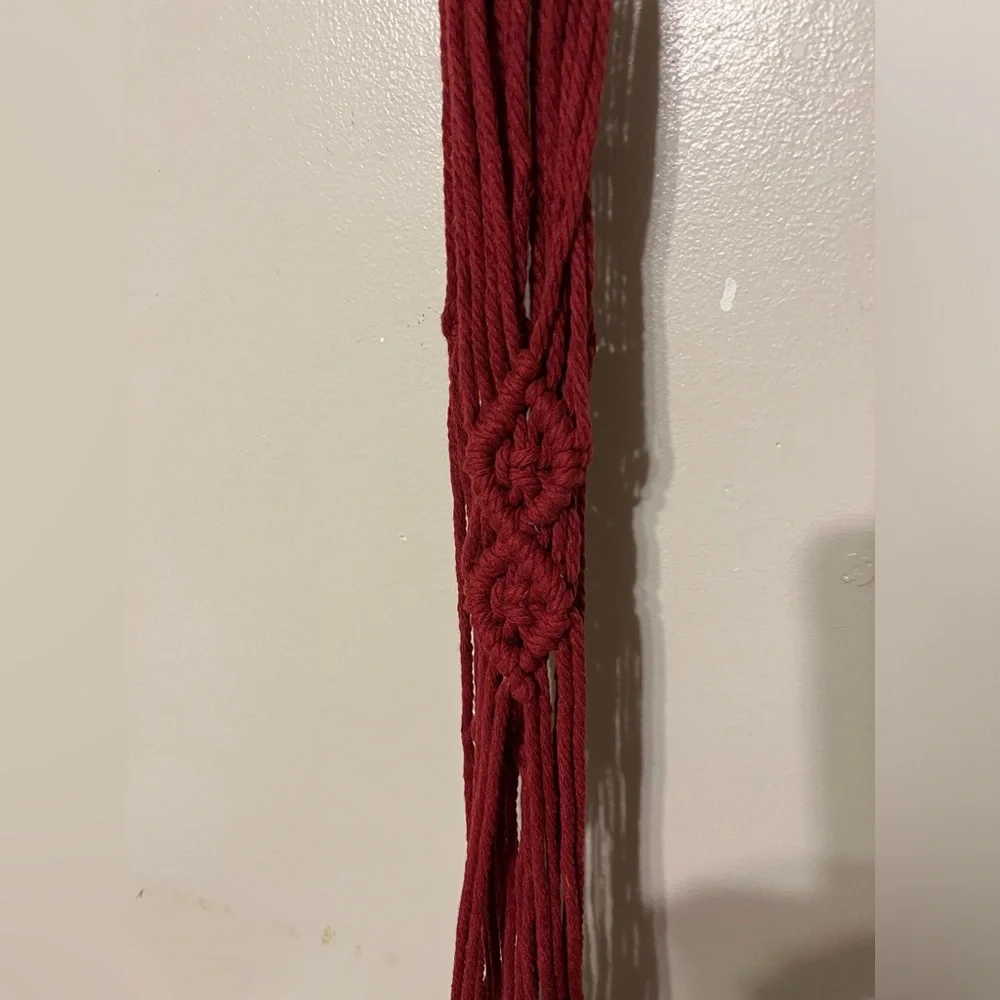 Macrame plant holders-Two